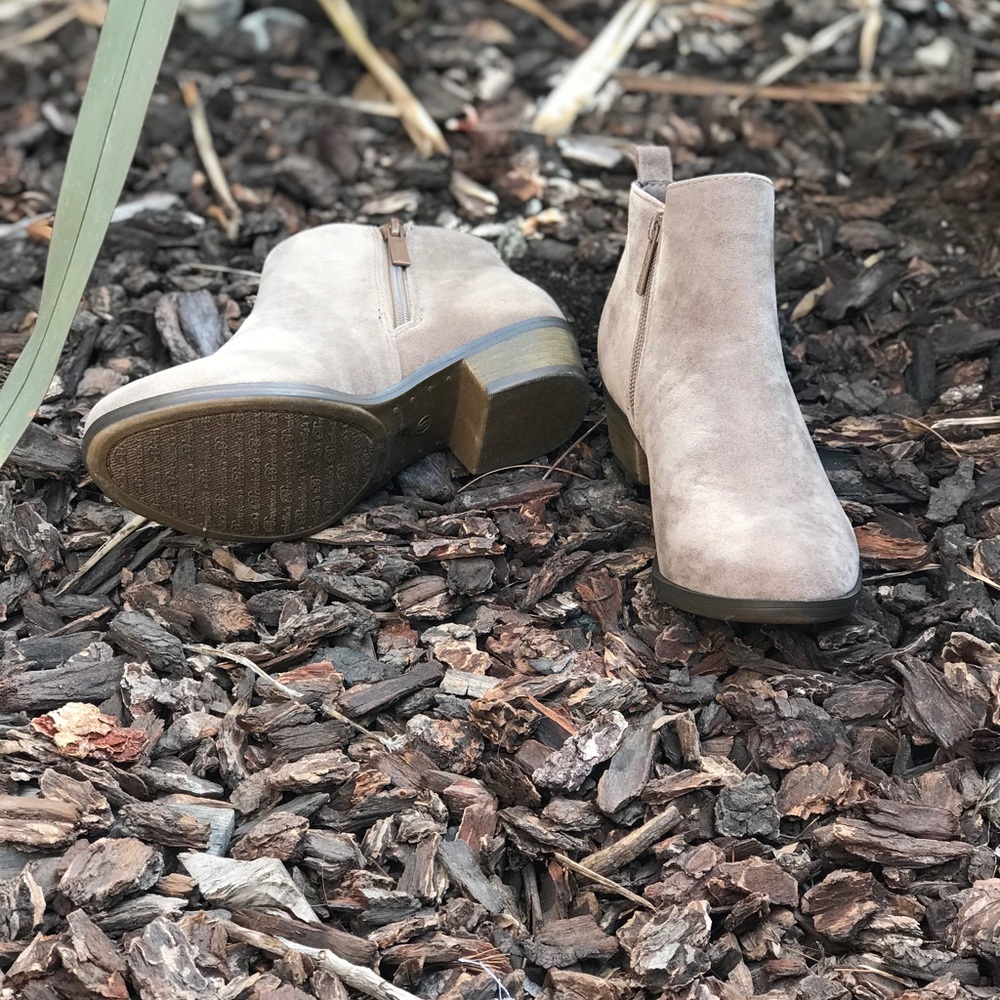 Double zipper beige booties - Picture 4 of 5